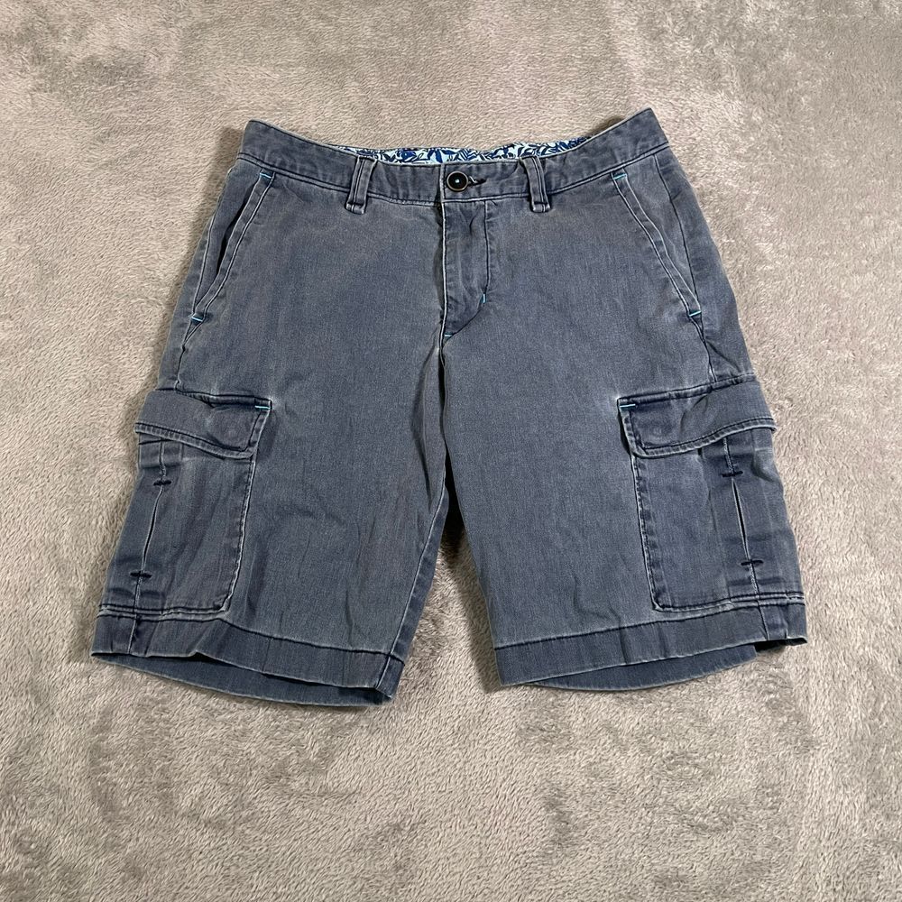 Tommy Bahama Men's Cargo‎ Shorts Size 28 Gray Walking Shorts